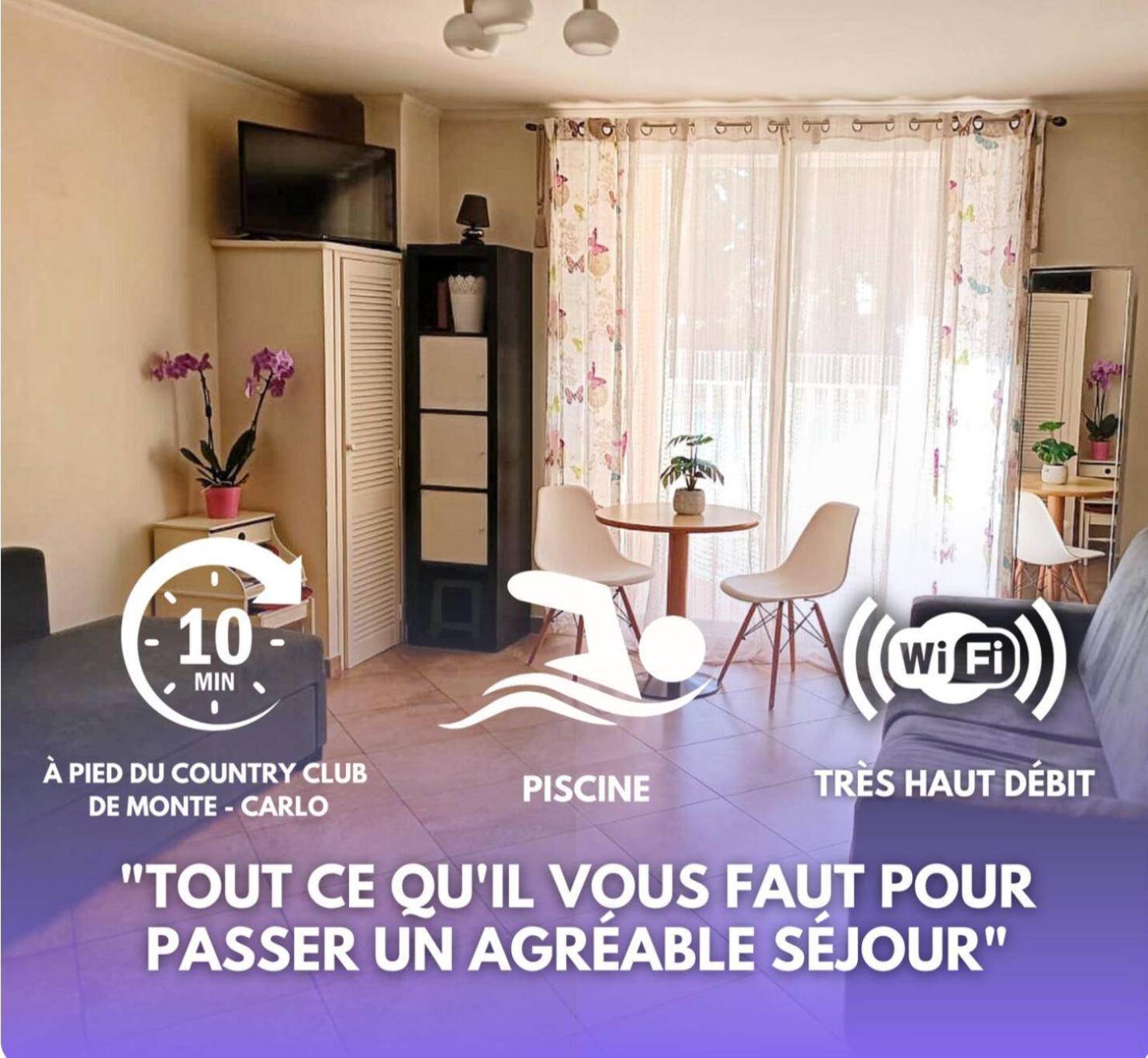 Direct Monaco Studio Devant Piscine Beausoleil Zewnętrze zdjęcie